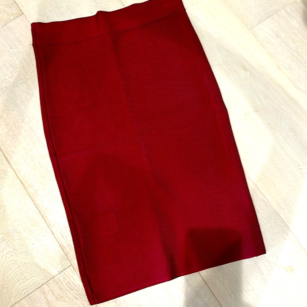BCBG MAXAZRIA bondage skirt
